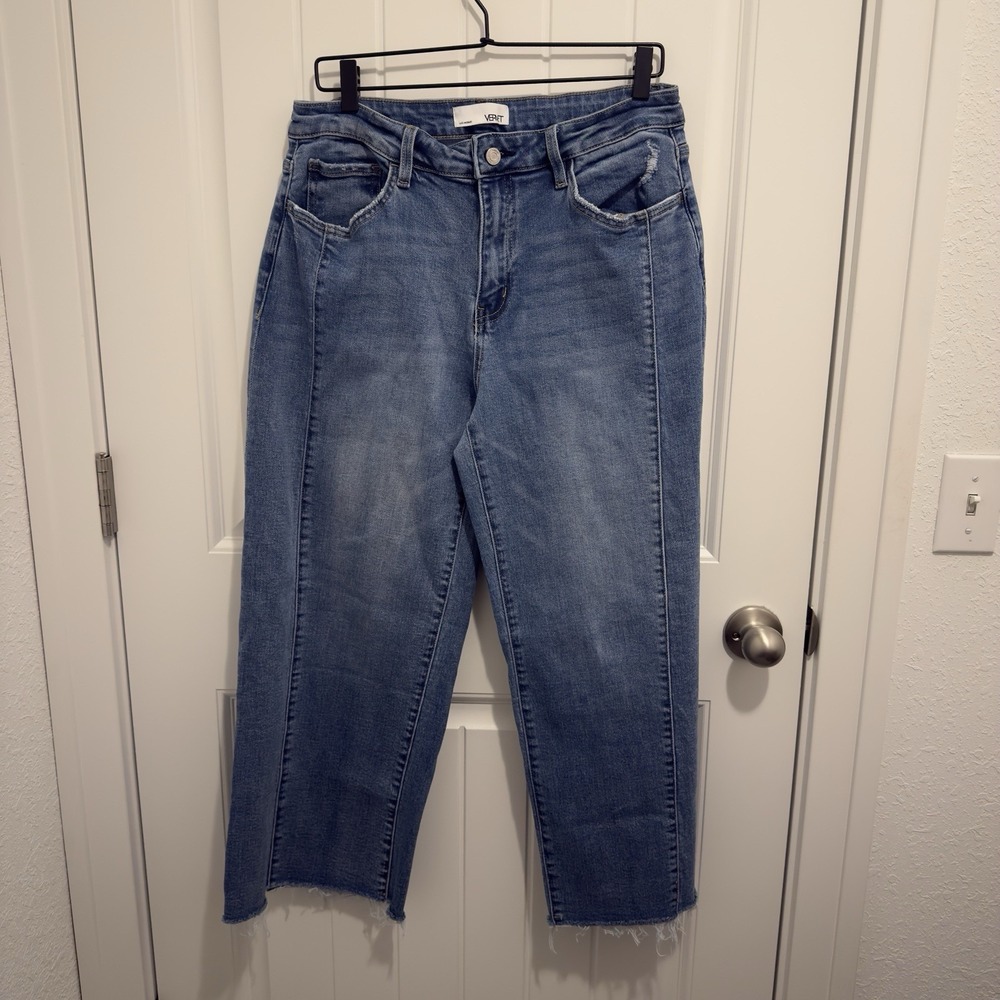 Vervet Women's Jeans Wide Leg Distressed‎ Medium Wash Size 31